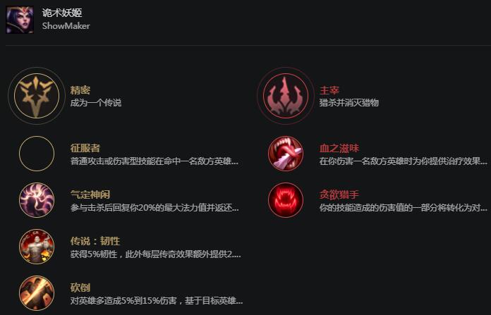 showmaker妖姬天赋 长剑征服者妖姬平a流 showmaker妖姬天赋 长剑征服者妖姬平a流