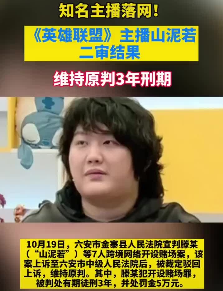 山泥若为什么坐牢 判了三年有没有缓刑?