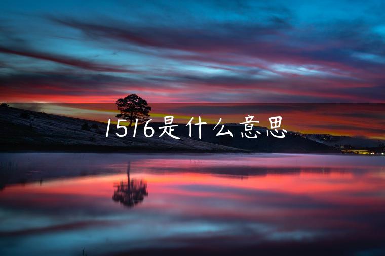 1516是什么意思
