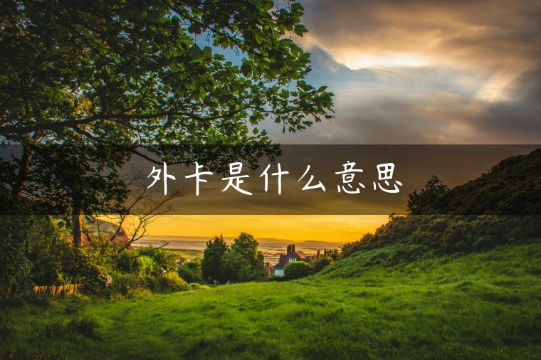 外卡是什么意思 外卡是什么意思