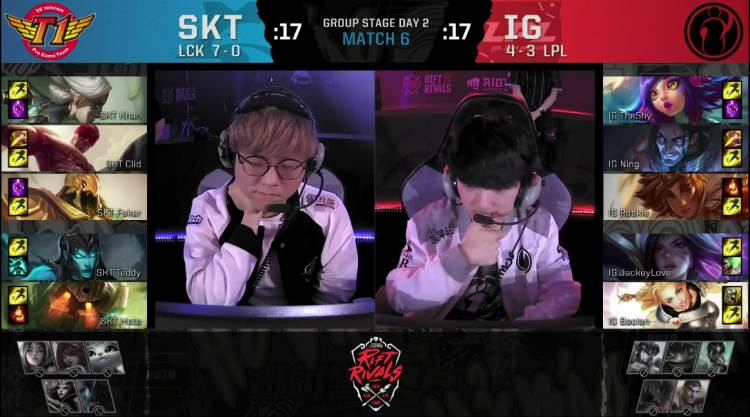 2019洲际赛尊严之战 IG击败SKT实现对LCK首胜 2019洲际赛尊严之战 IG击败SKT实现对LCK首胜